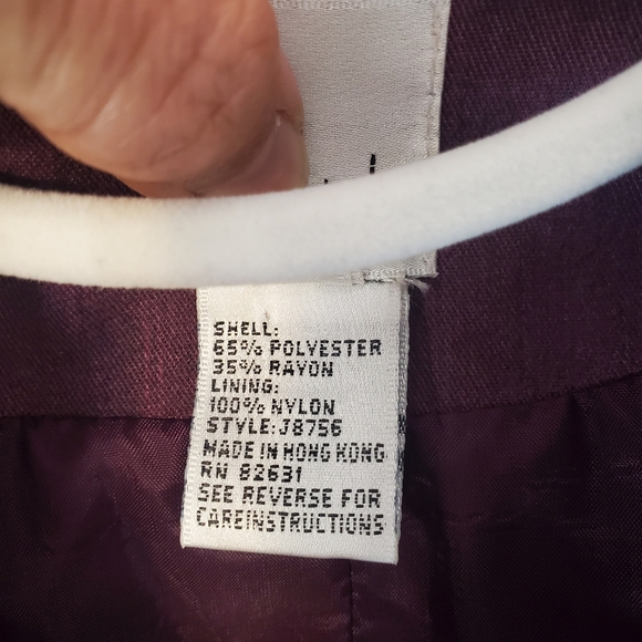Styleworks blazer jacket business casual plus size 14 Burgundy. - Picture 12 of 16